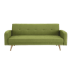 Ausziehbares 3-Sitzer-Sofa anisgrün